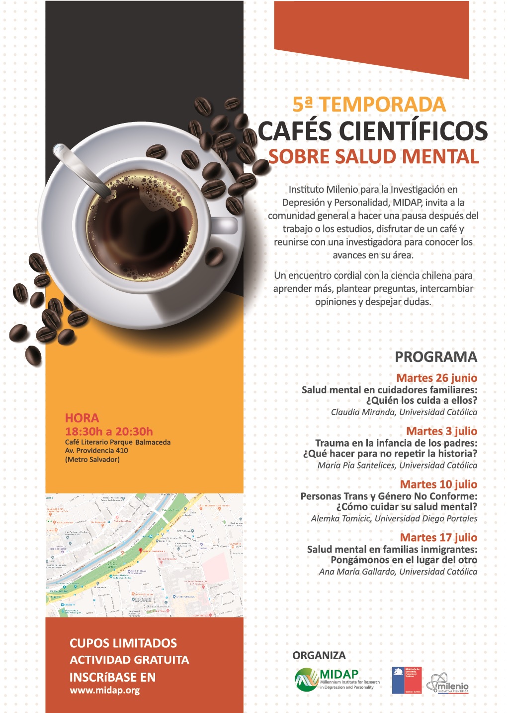 Afiche Cafés Científicos 2018